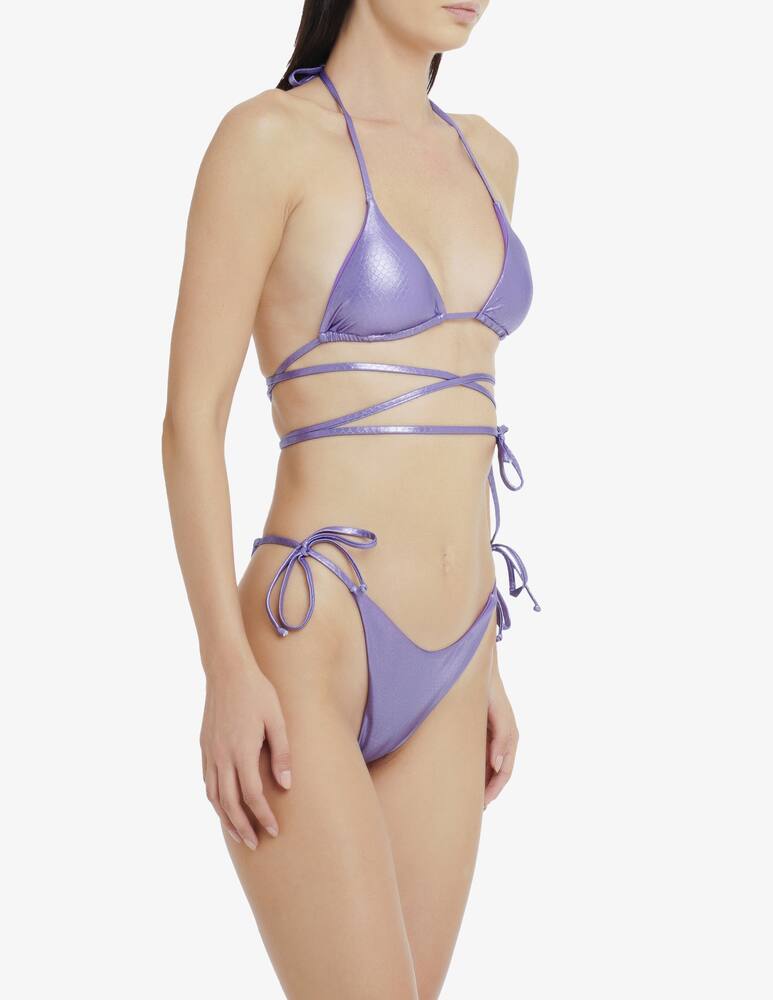 rinascente Matinée Costume a 2 pezzi con top a triangolo e slip con lacci Lam Space