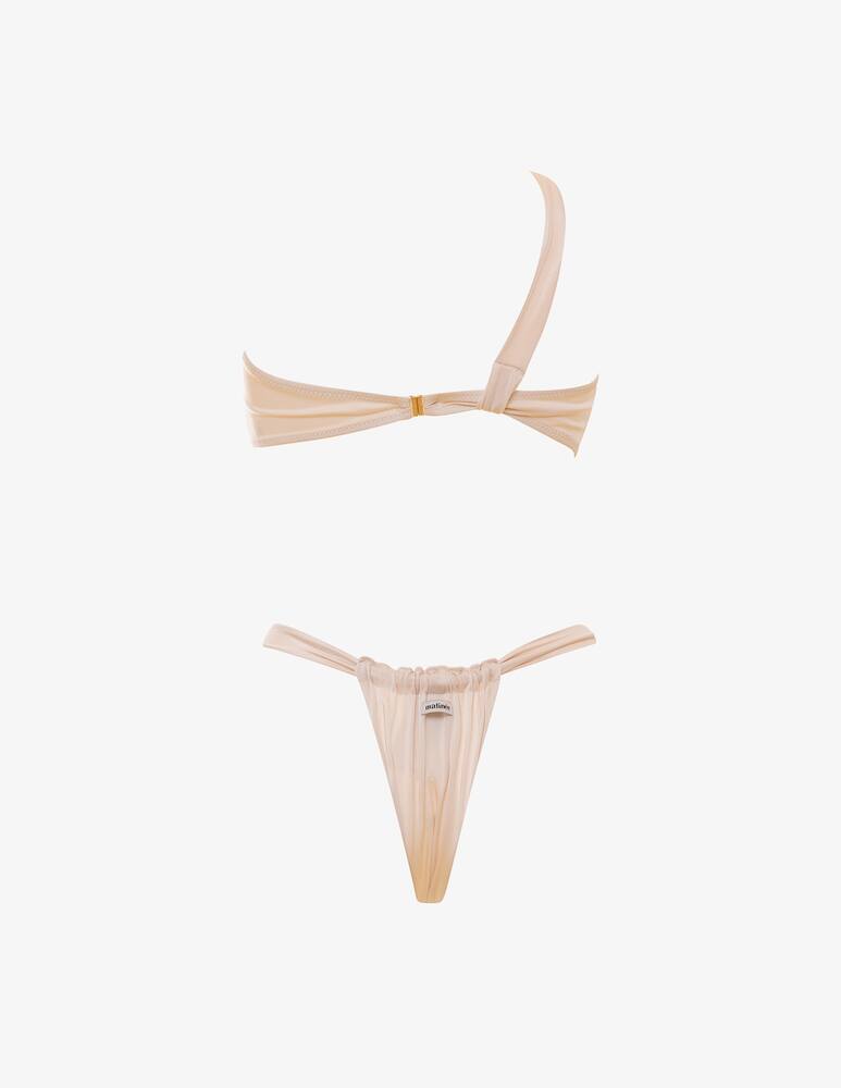 rinascente Matinée Asymmetric strap bikini set