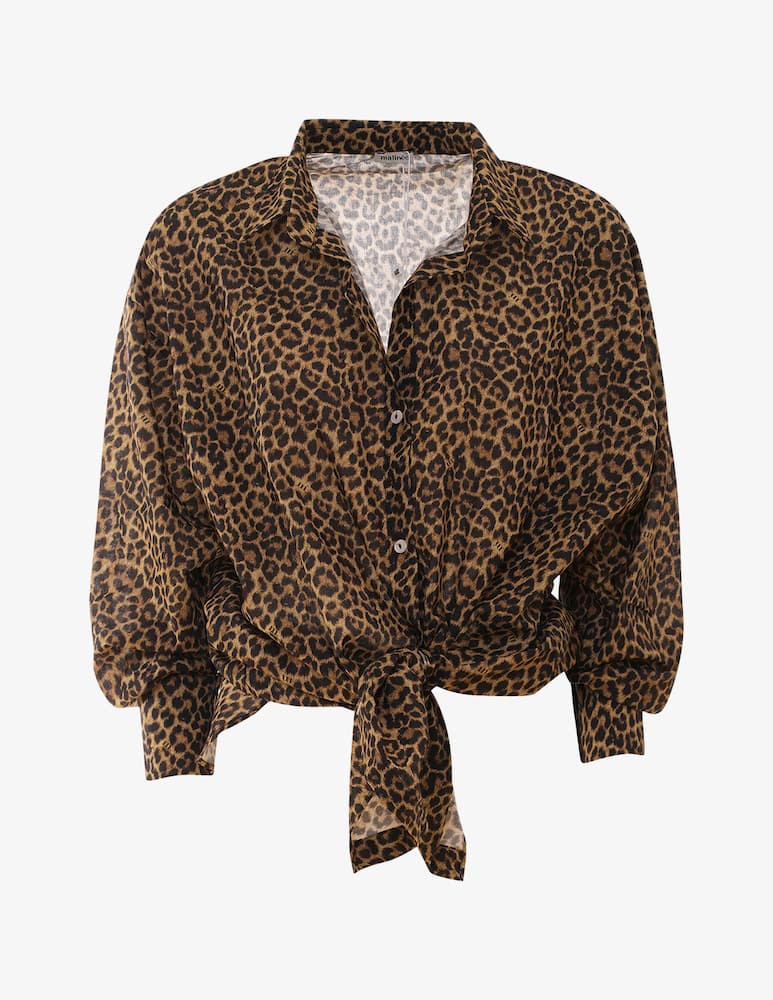 rinascente Matinée Leopard print shirt