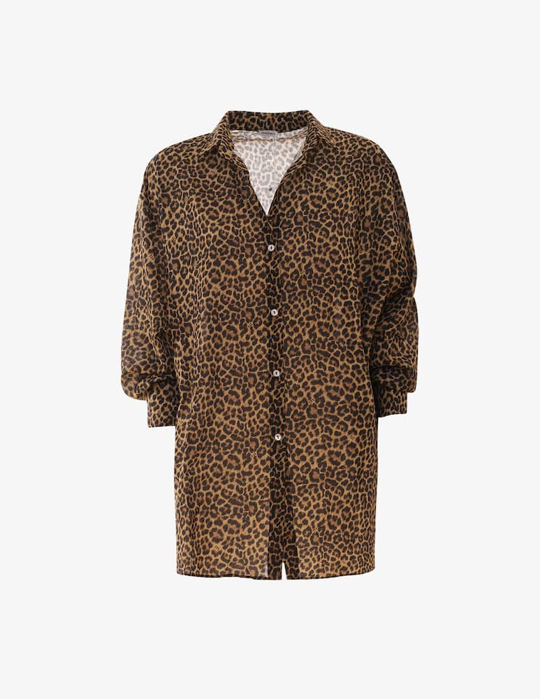 rinascente Matinée Leopard print shirt