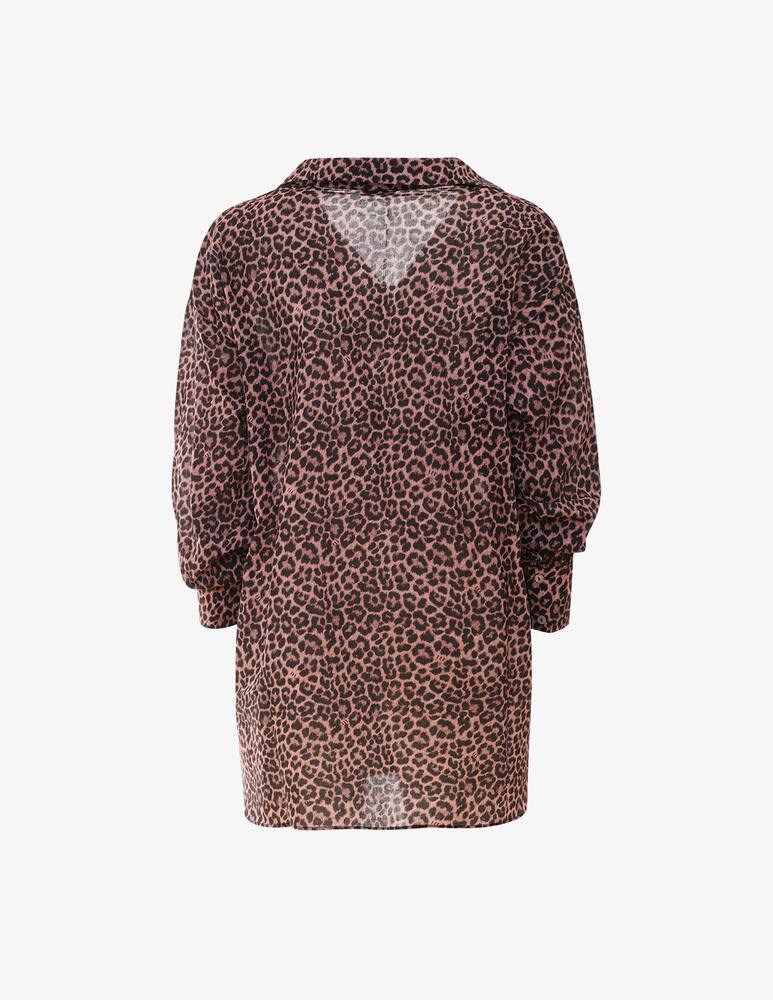 rinascente Matinée Camicia in cotone leopardata
