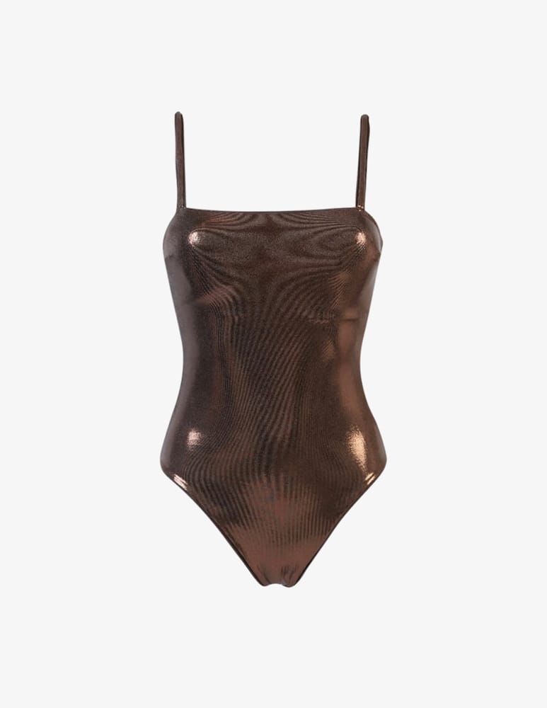 rinascente Matinée Metallic scoop neck swimsuit