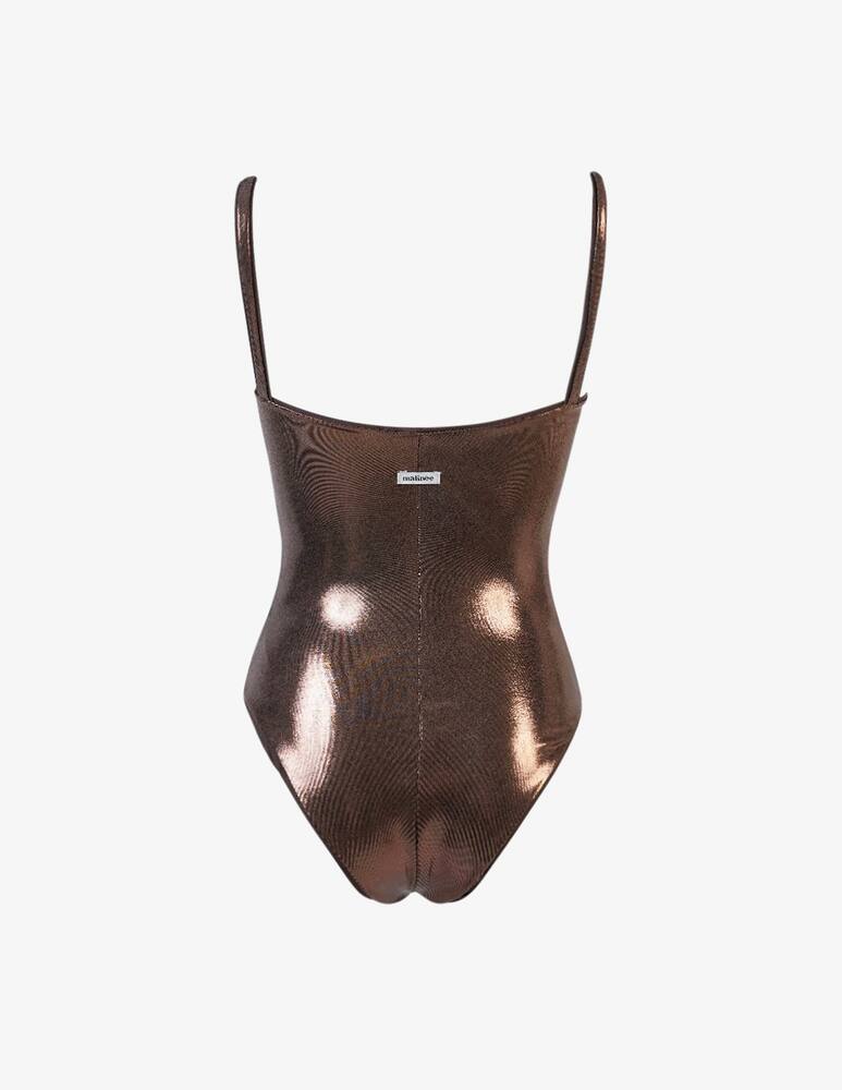 rinascente Matinée Metallic scoop neck swimsuit