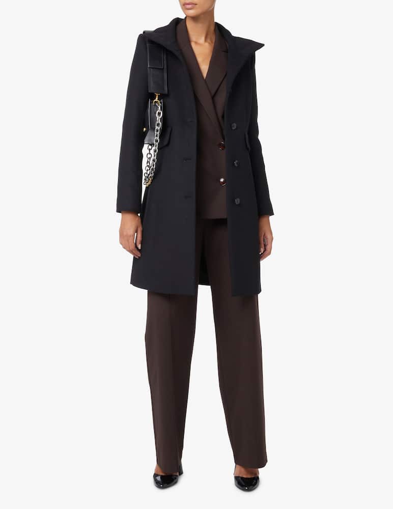 rinascente Patrizia Pepe Basic classic coat - Black