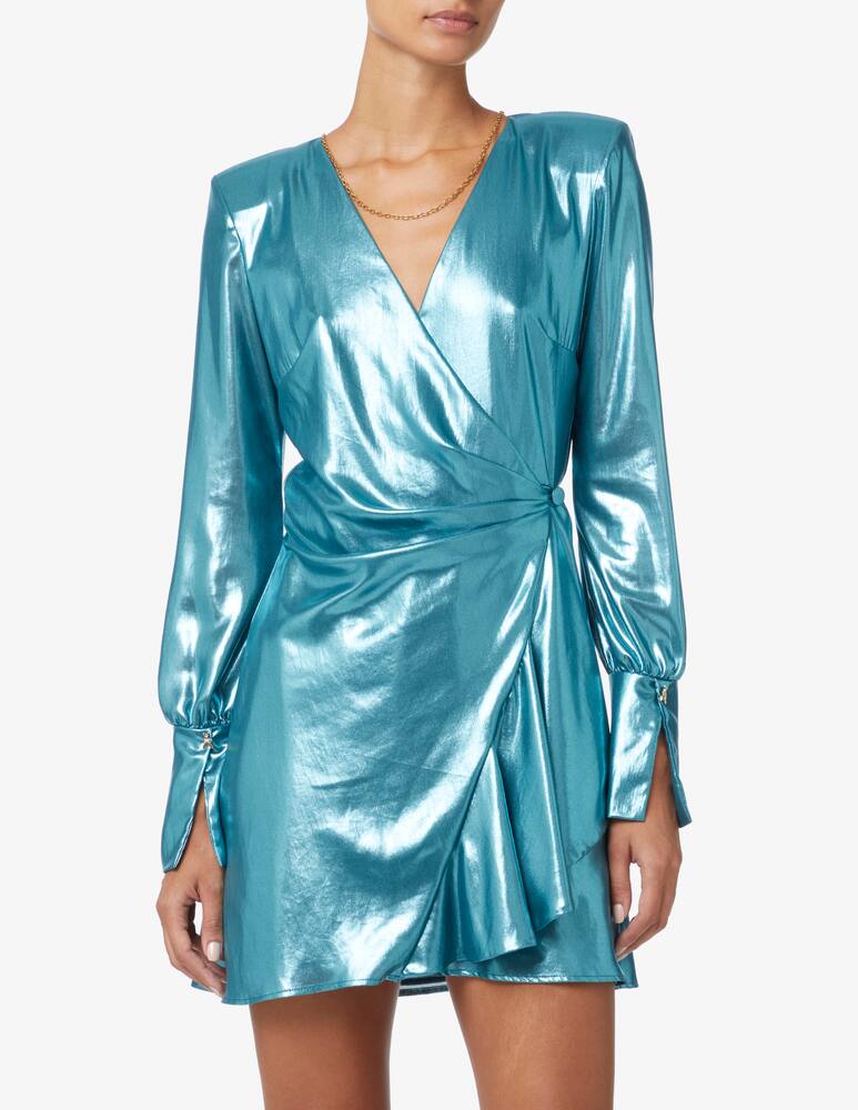 rinascente Patrizia Pepe Vestito corto a manica lunga - Azzurro