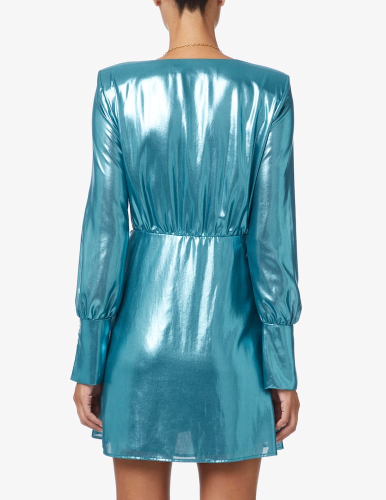 rinascente Patrizia Pepe Vestito corto a manica lunga - Azzurro