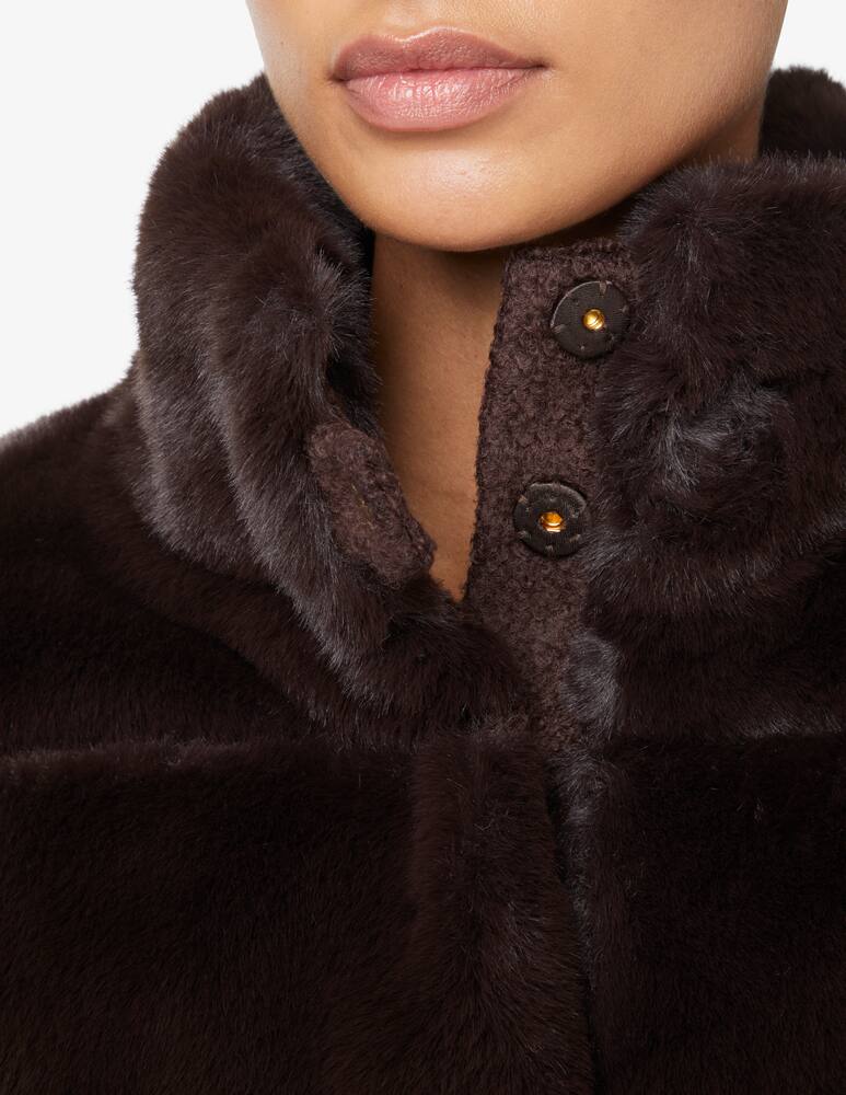 rinascente Patrizia Pepe Short faux fur jacket - Brown