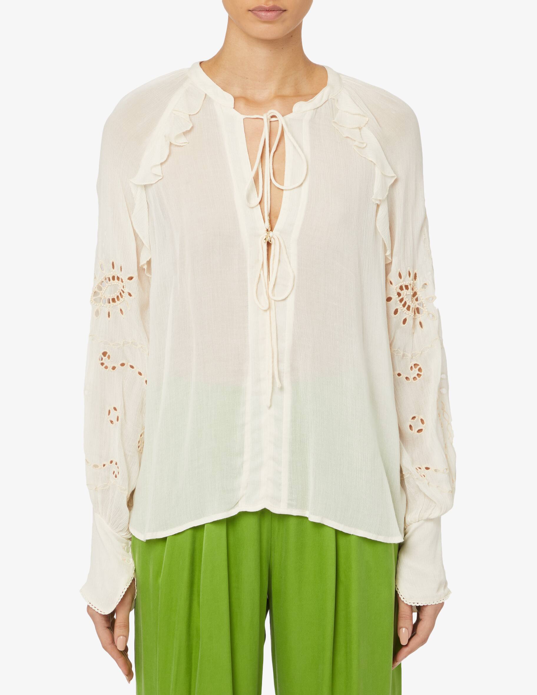Patrizia Pepe Bianco Poliammide Women Jacket main image 1