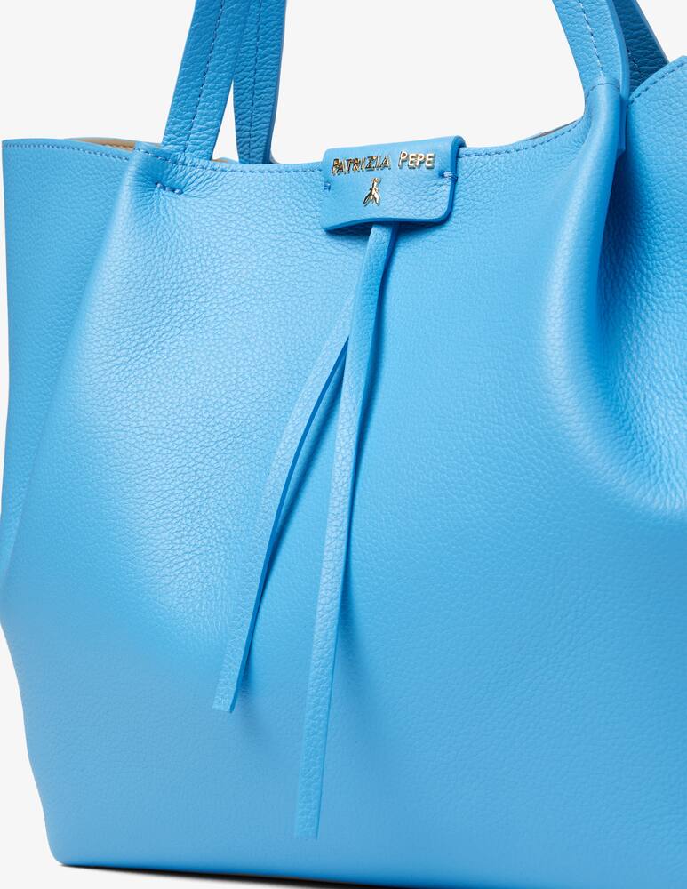 rinascente Patrizia Pepe Pepecity leather tote bag
