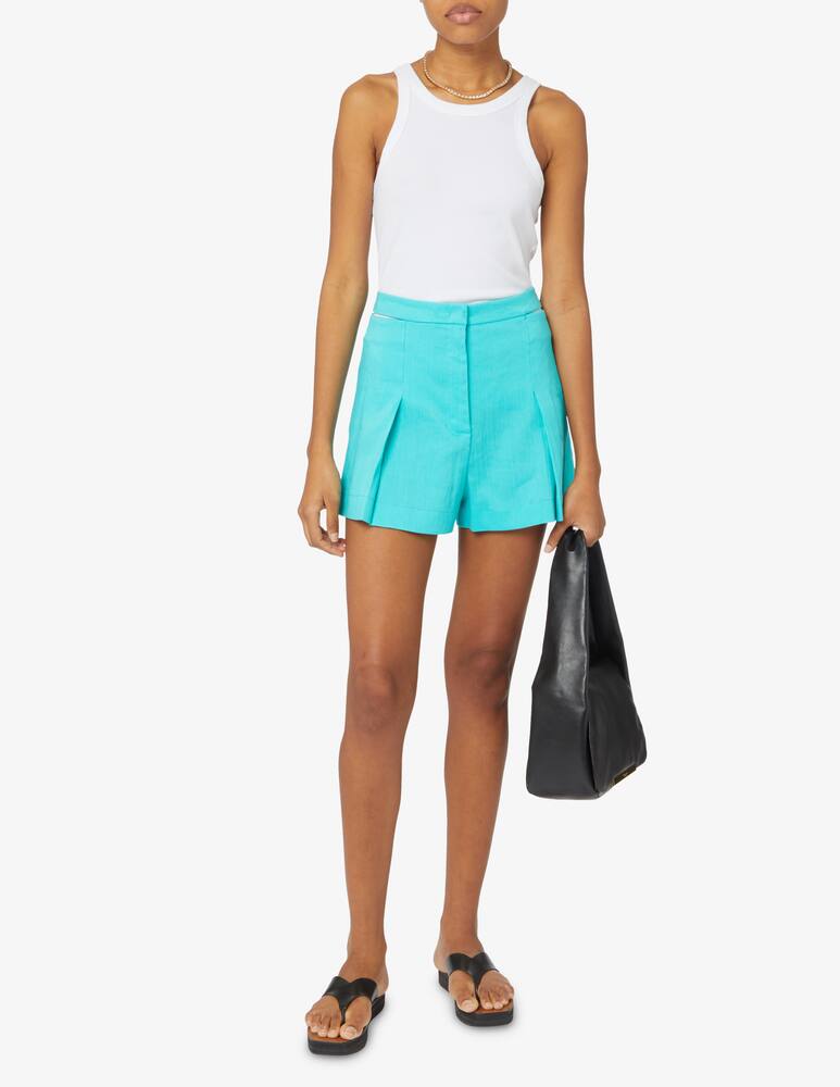 rinascente Patrizia Pepe Pantaloncini in lino con cintura