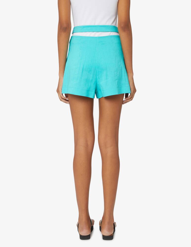 rinascente Patrizia Pepe Pantaloncini in lino con cintura