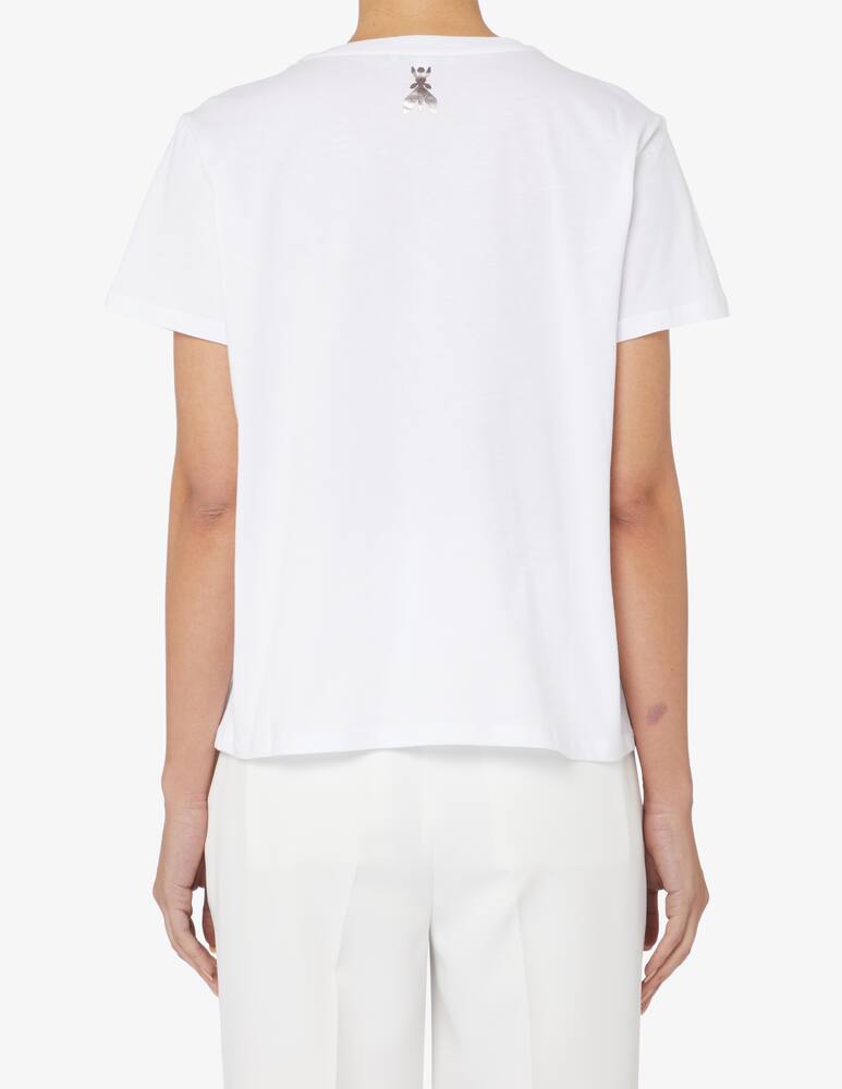 rinascente Patrizia Pepe Tee with embroidered logo