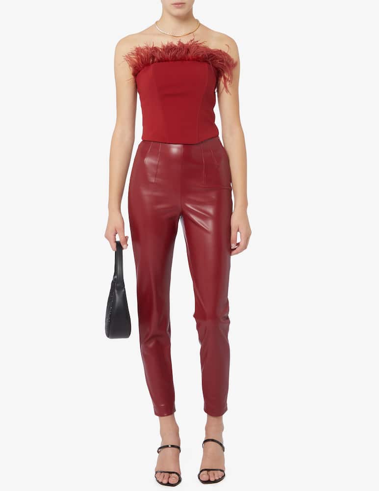 rinascente Patrizia Pepe Top with feathers