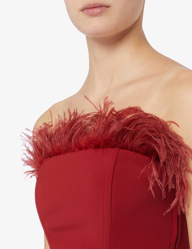 rinascente Patrizia Pepe Top with feathers