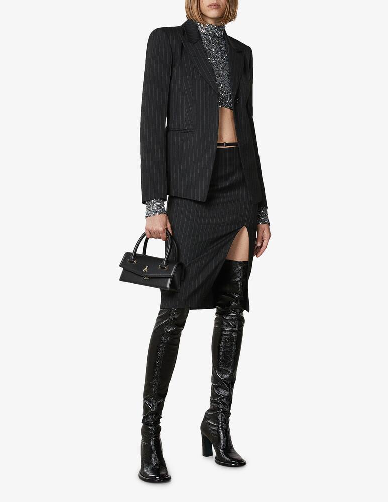 rinascente Patrizia Pepe Gonna midi gessata