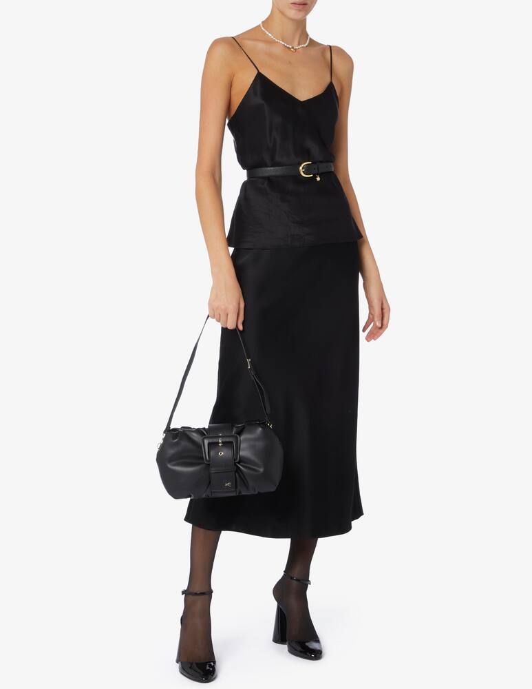 rinascente Patrizia Pepe Buckle pillow m clutch