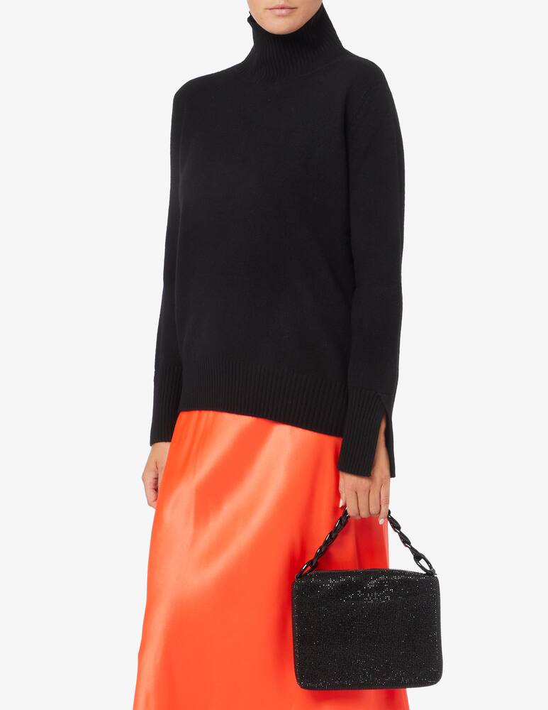 rinascente Patrizia Pepe Borsa M con strass e maxi catena