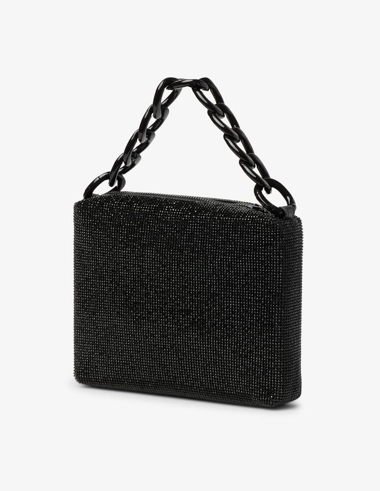 rinascente Patrizia Pepe Borsa M con strass e maxi catena