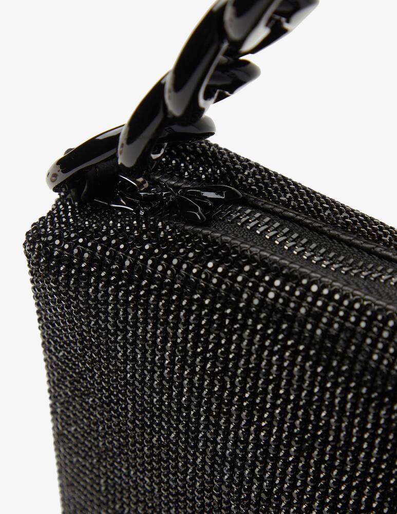 rinascente Patrizia Pepe Borsa M con strass e maxi catena