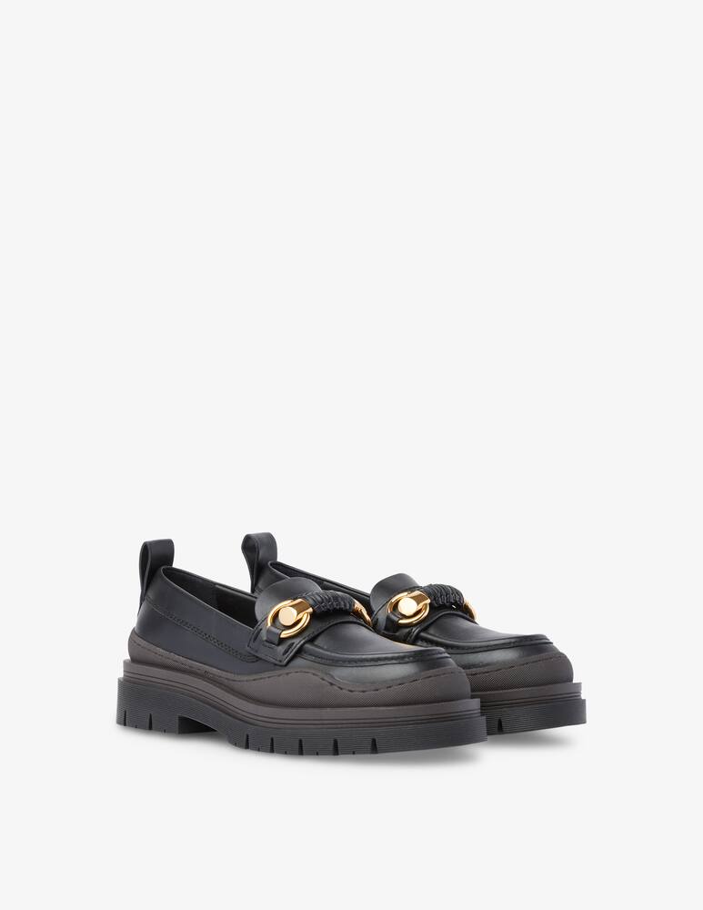 rinascente See By Chloé Lylia loafer with chain - Black