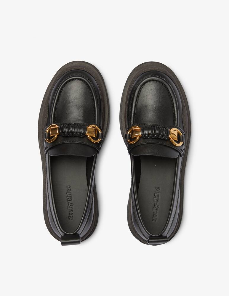 rinascente See By Chloé Lylia loafer with chain - Black