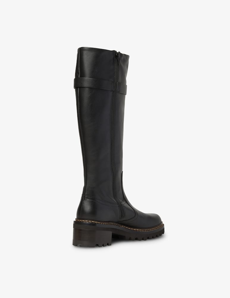 rinascente See By Chloé Hana knee-high boot ring - Black