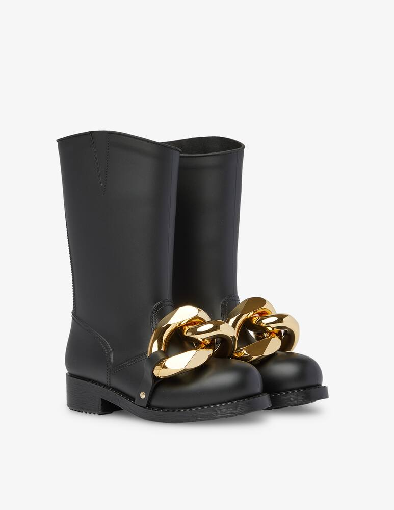 rinascente JW Anderson Rubber chain boot - Black