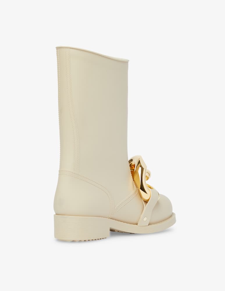 rinascente JW Anderson Rubber chain boot - White