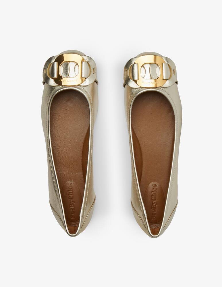 rinascente See By Chloé Ballerina in pelle con logo Chany