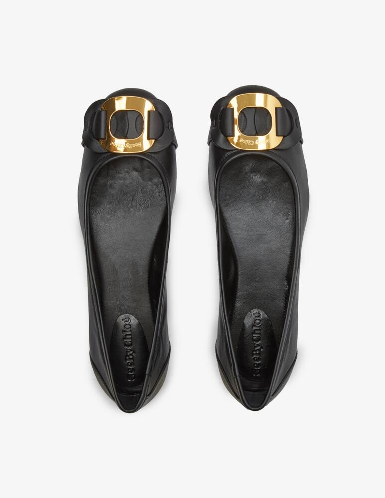 rinascente See By Chloé Ballerina in pelle con logo Chany