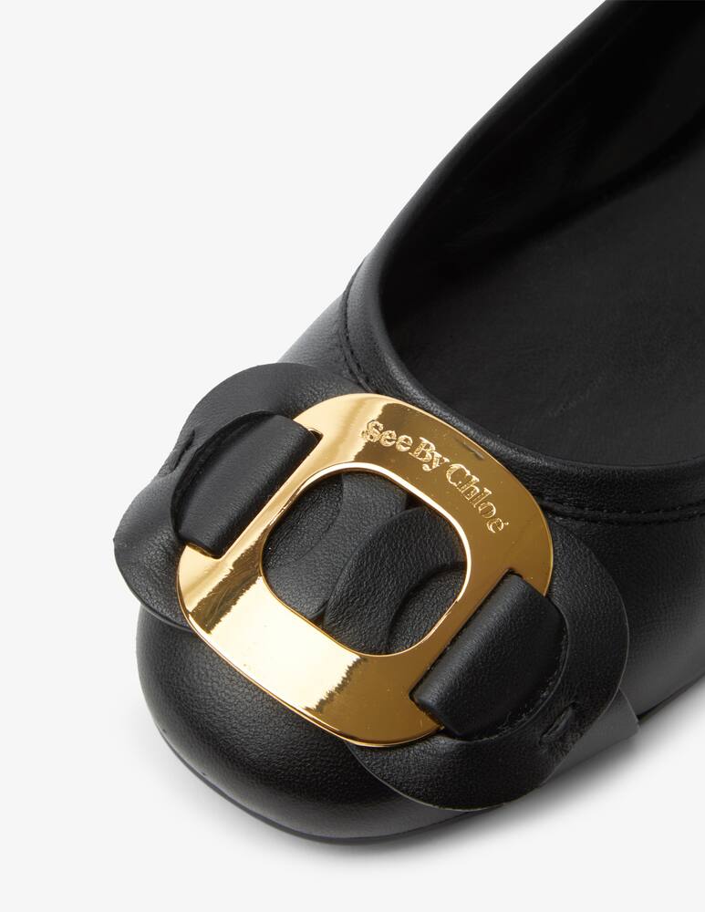 rinascente See By Chloé Ballerina in pelle con logo Chany
