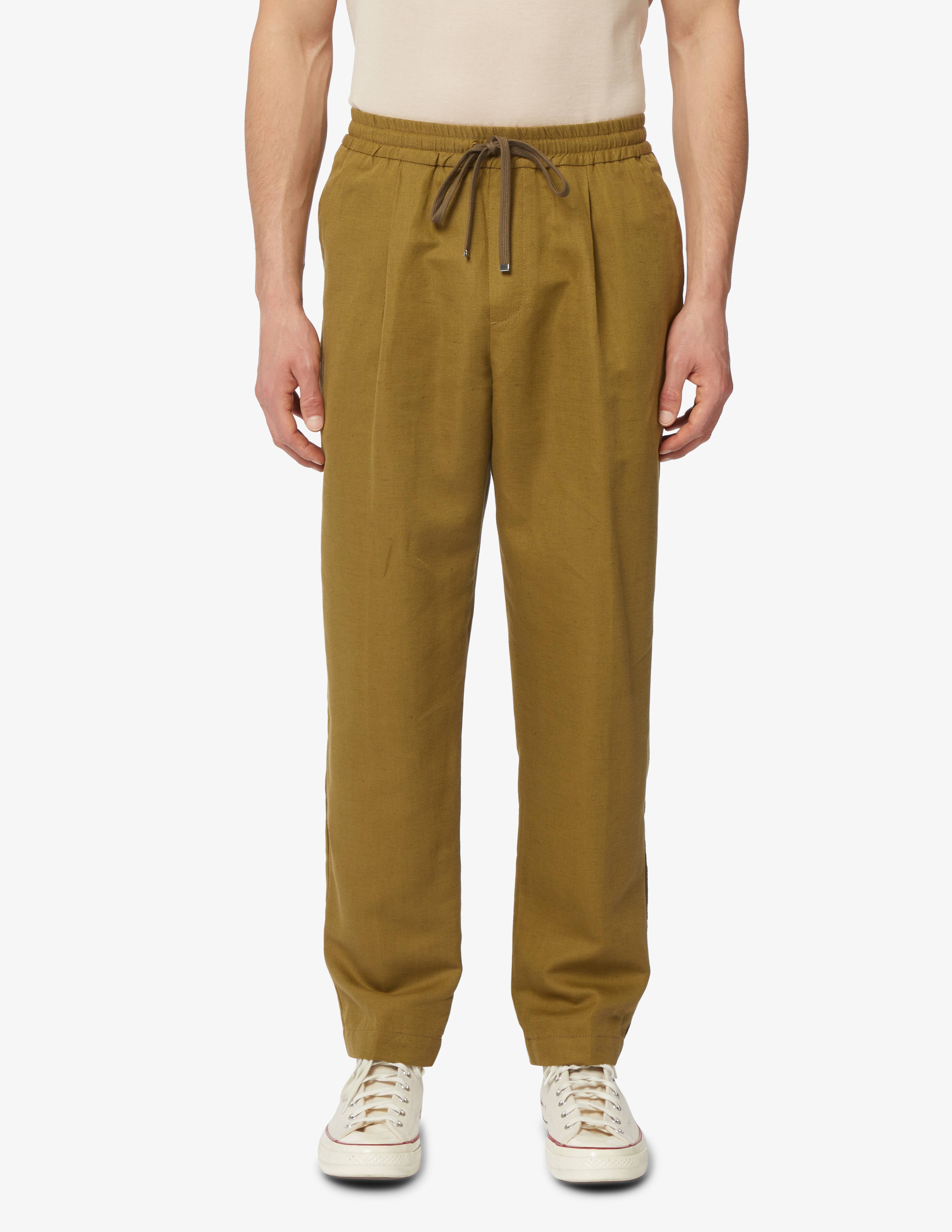 Shop Jacob Cohen Linen blend joggers on Rinascente