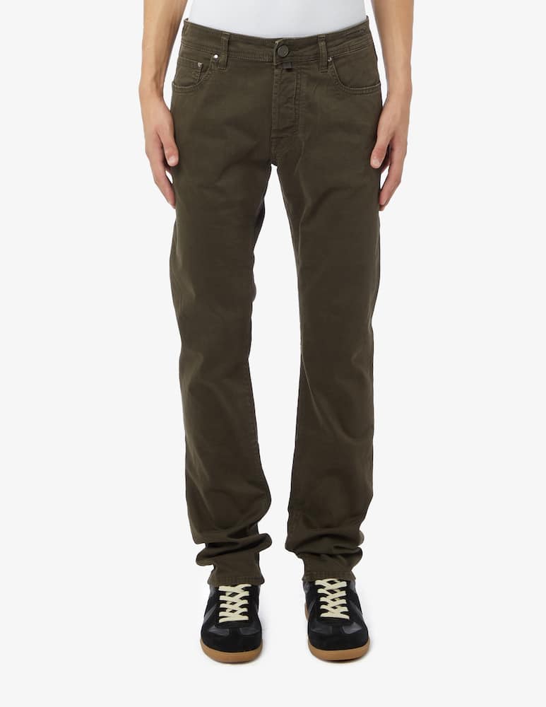 Jacob Cohen Slim fit bard gabardine stretch 5 pockets trousers - picture 1