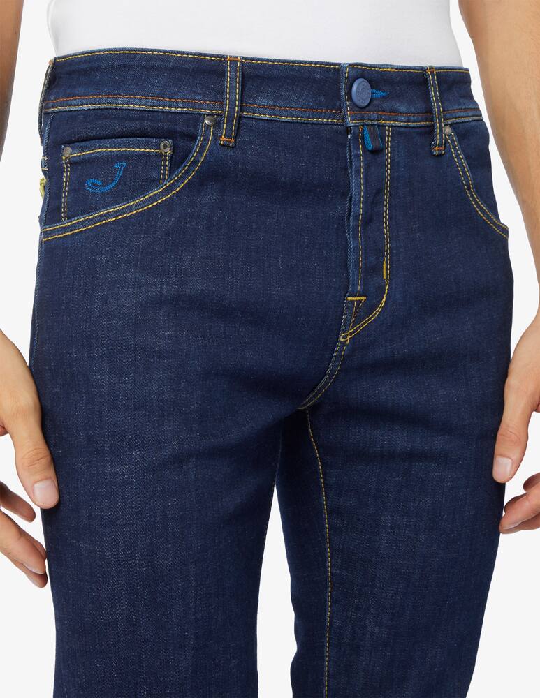 rinascente Jacob Cohen Slim crop/carrot scott 5 pockets trousers