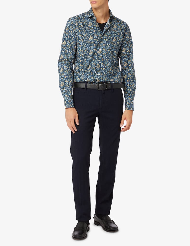 rinascente Jacob Cohen Slim fit bobby velvet effect trousers