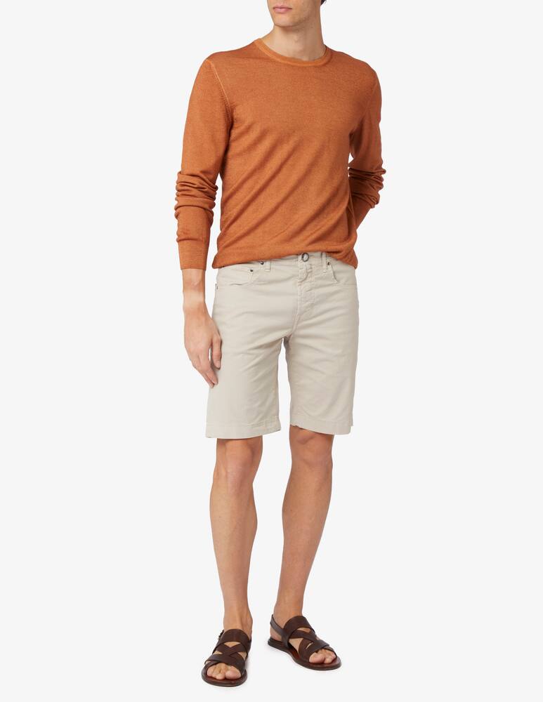 rinascente Jacob Cohen Gabardina nicolas bermuda slim fit trousers