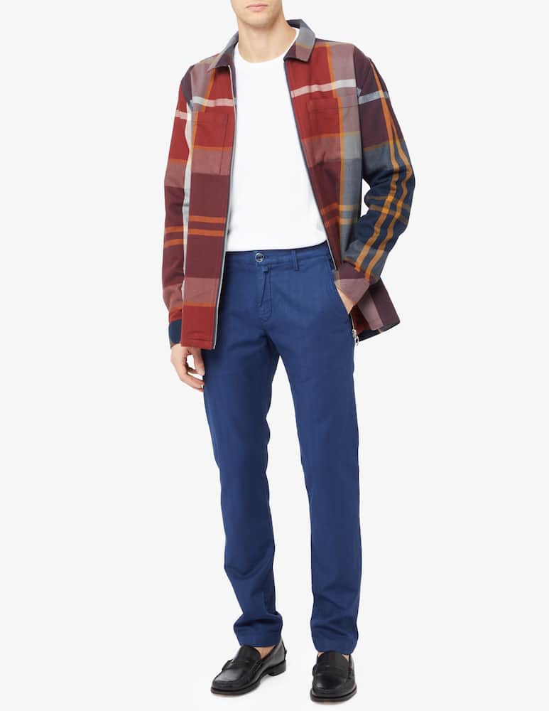 rinascente Jacob Cohen Bobby chino slim fit co/lino spinato