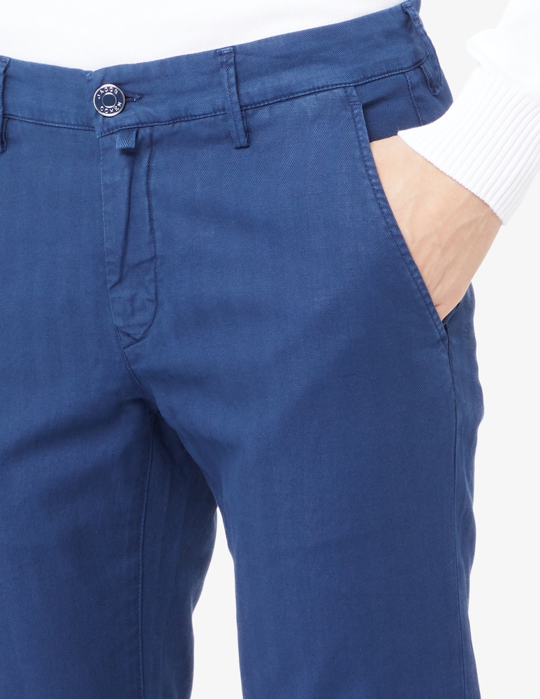 rinascente Jacob Cohen Bobby chino slim fit co/lino spinato