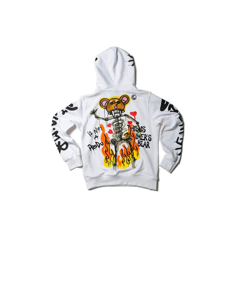 rinascente Disclaimer Felpa con cappuccio e stampa orsetto sul retro