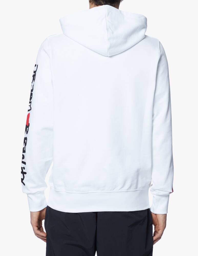 rinascente Disclaimer Hooded sweatshirt with palm print