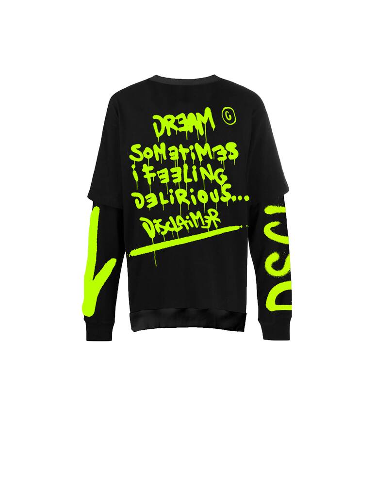 Disclaimer Double sleeve t-shirt with lettering on the back - picture 2 Disclaimer Double sleeve t-shirt with lettering on the back - picture 2