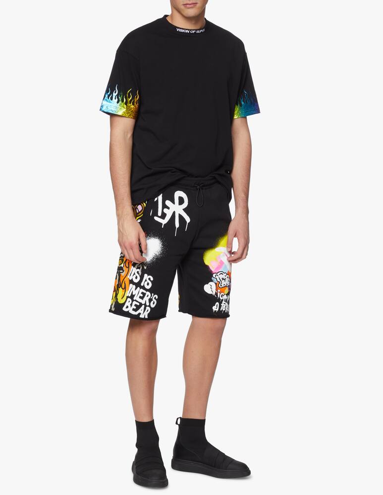 rinascente Disclaimer Short in felpa con stampe