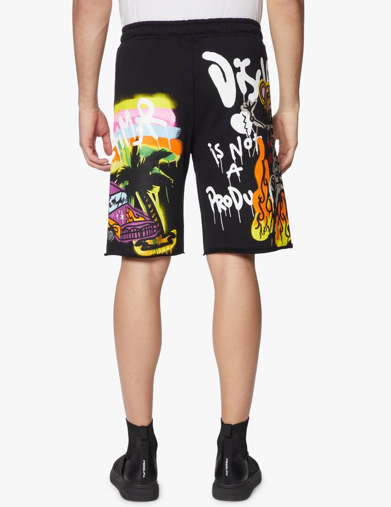 rinascente Disclaimer Short in felpa con stampe