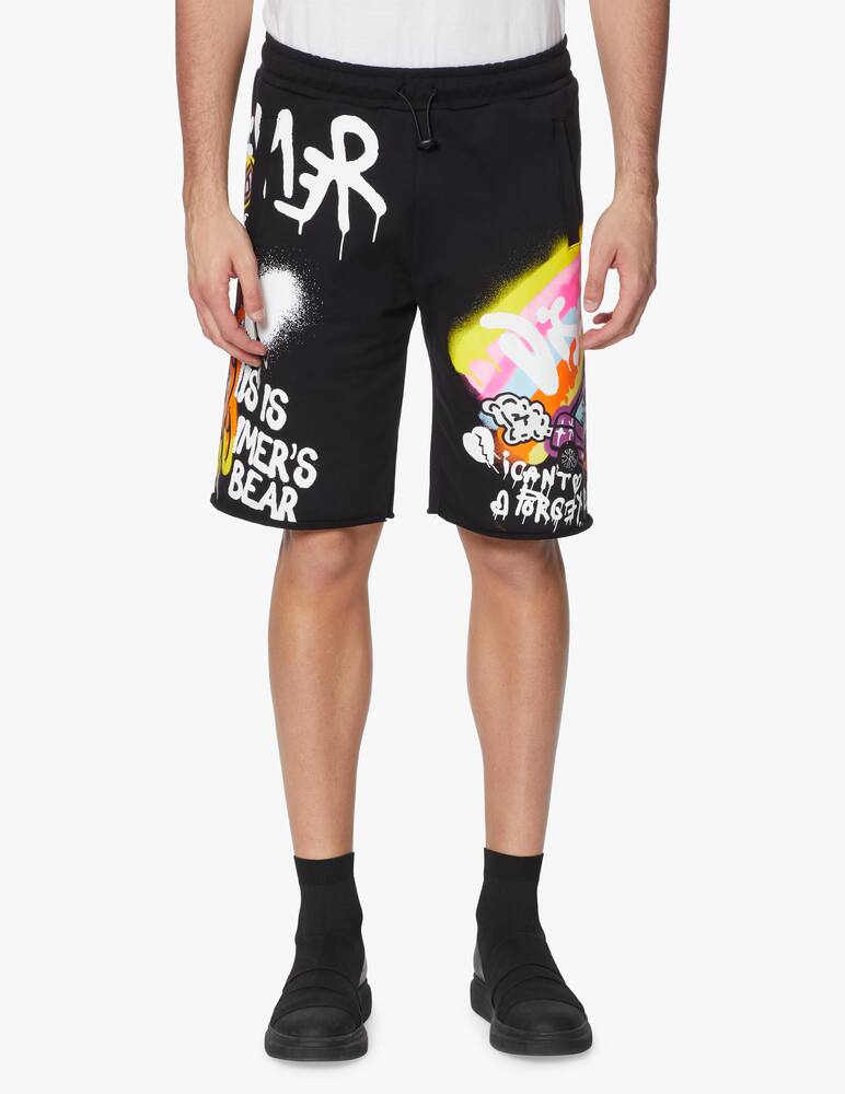 rinascente Disclaimer Short in felpa con stampe