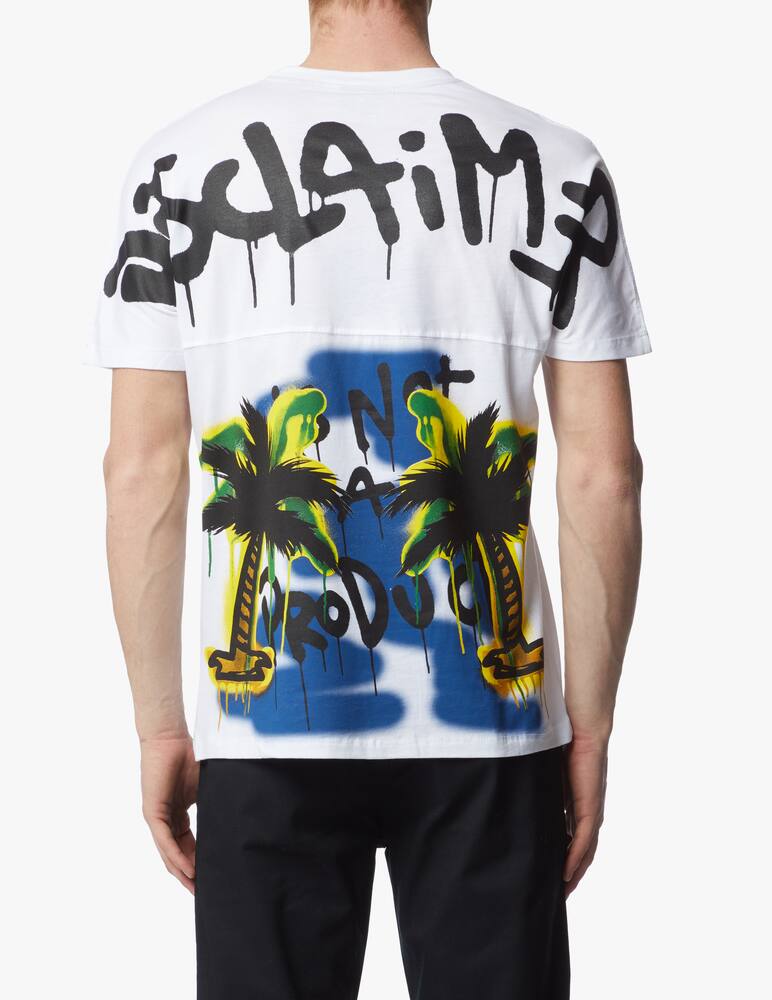 rinascente Disclaimer T-shirt con stampa palme sul retro