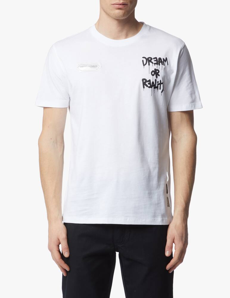 rinascente Disclaimer T-shirt con stampa palme sul retro