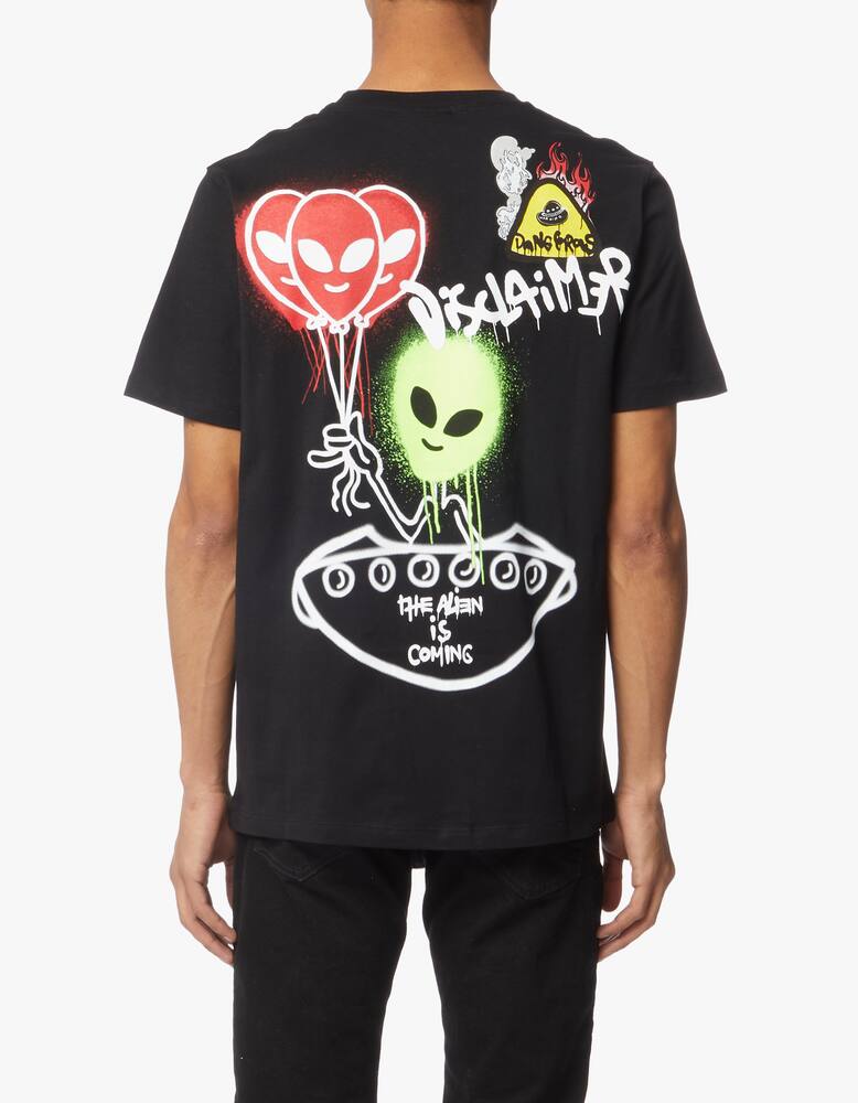 rinascente Disclaimer T-shirt con stampa alieno sul retro