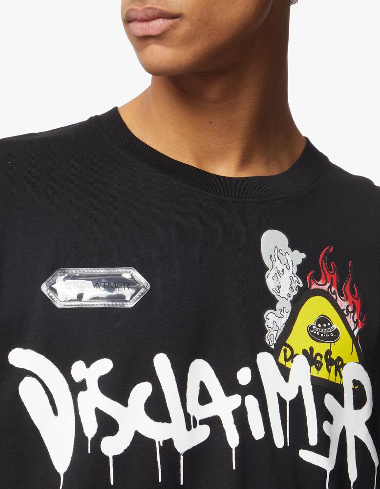 rinascente Disclaimer T-shirt con stampa alieno sul retro