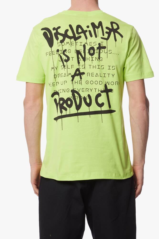 rinascente Disclaimer T-shirt con grafica "is not a product" sul retro
