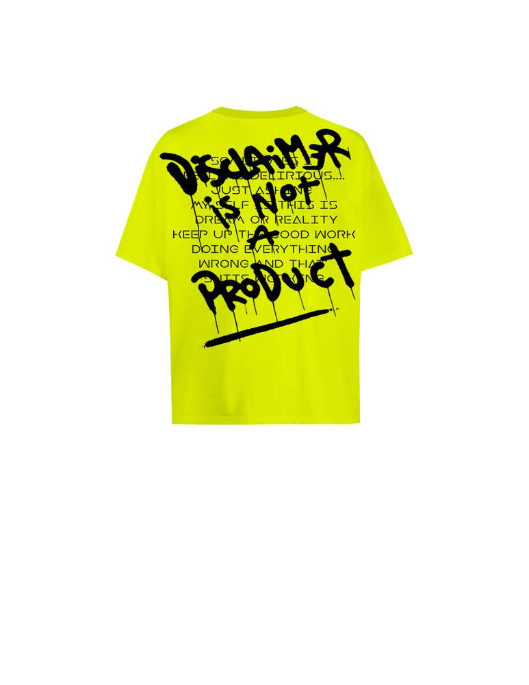 rinascente Disclaimer T-shirt con grafica "is not a product" sul retro